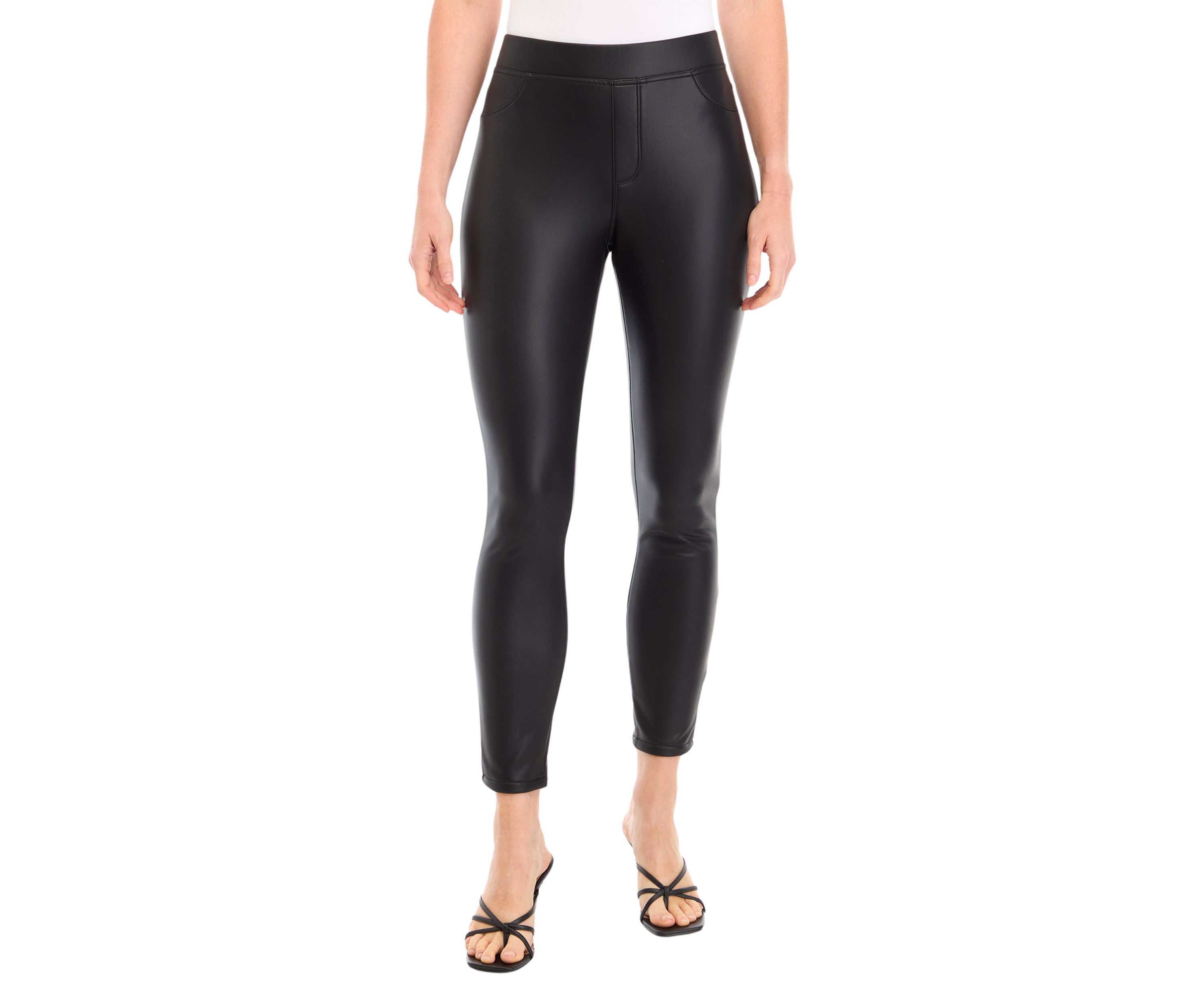 Womens Vegan Leather Leggings