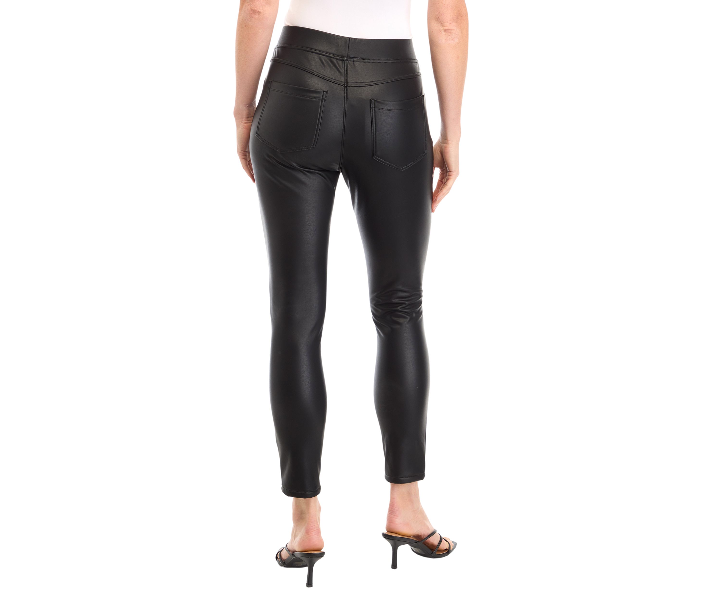 Womens Vegan Leather Leggings