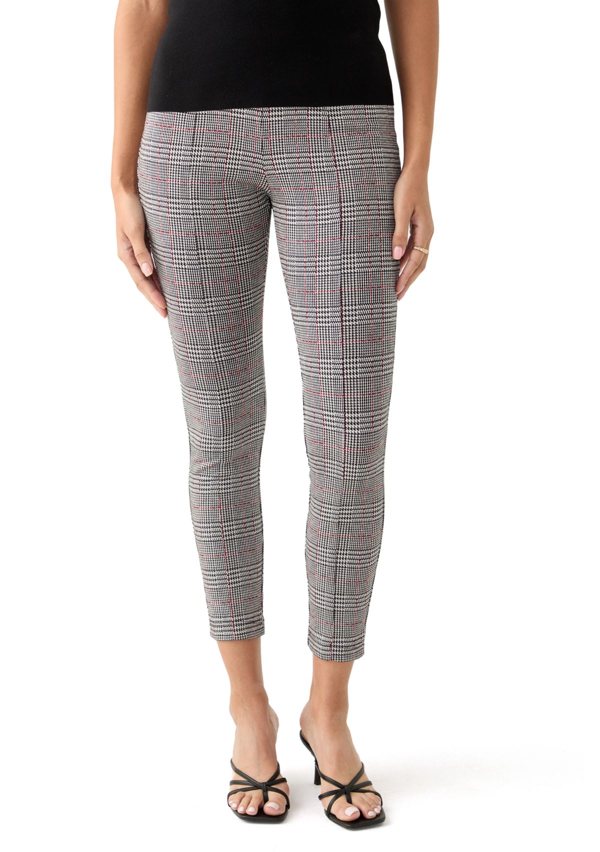 Womens Printed Pull On Panel Leggings