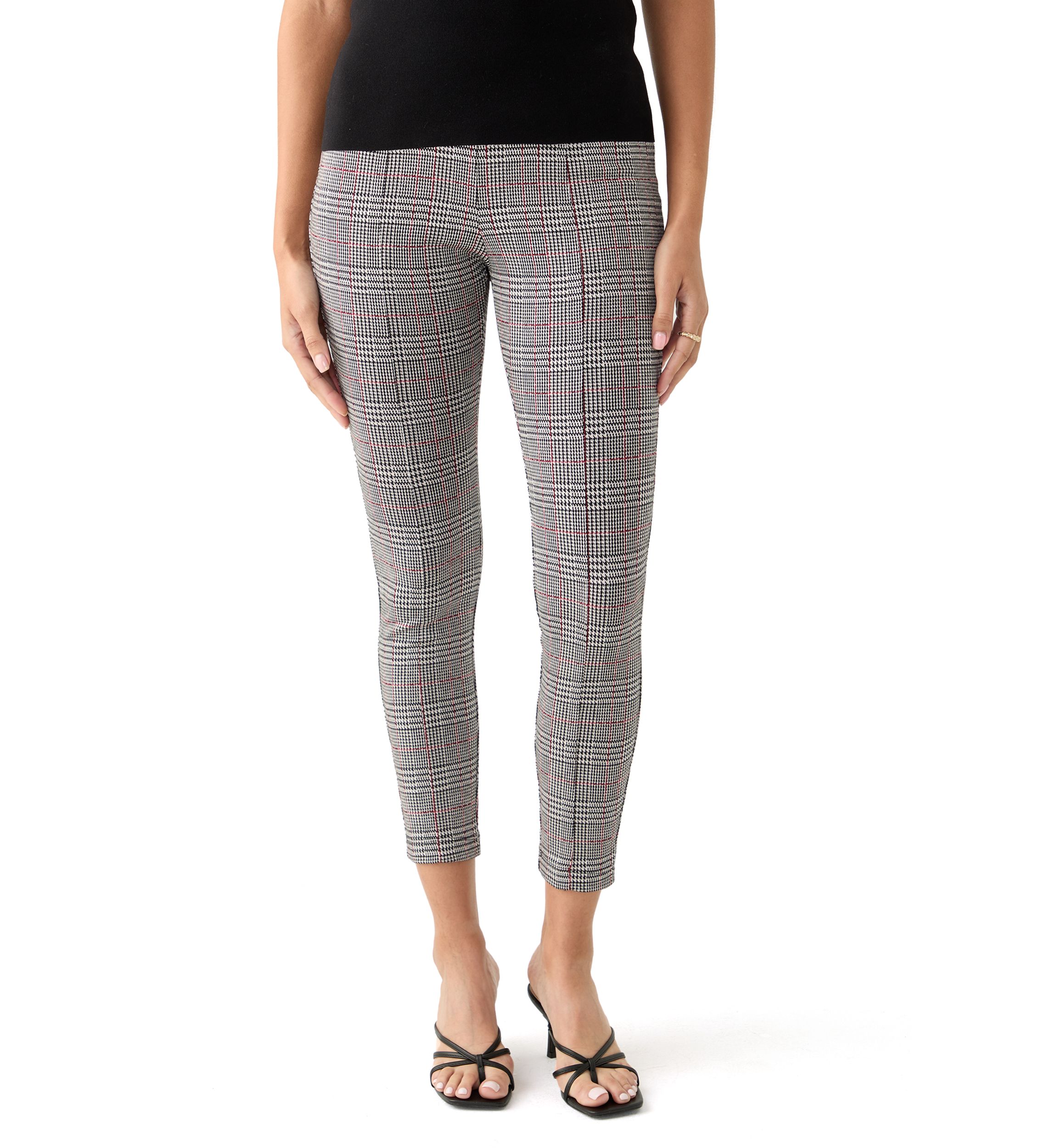 Womens Printed Pull On Panel Leggings
