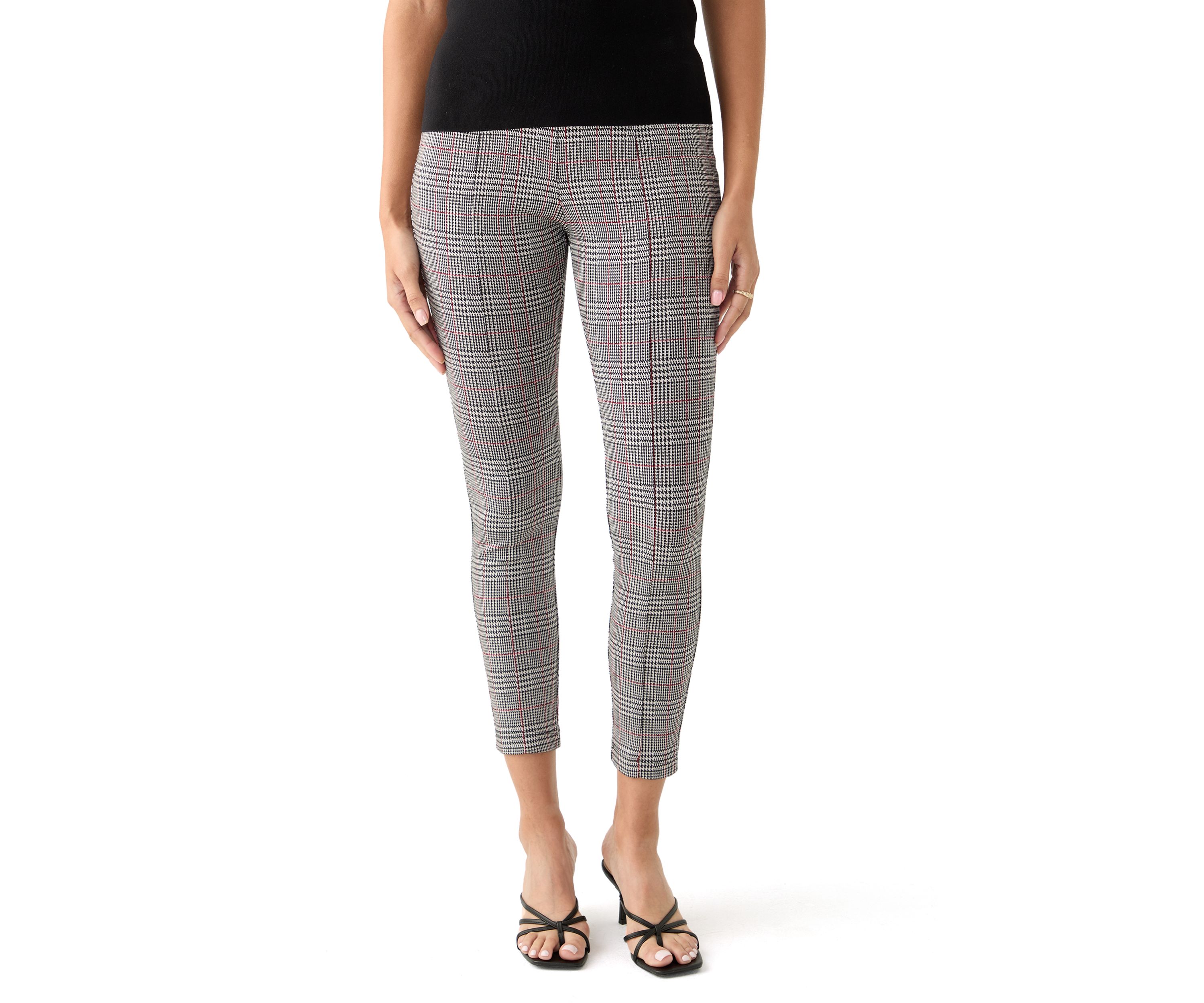 Womens Printed Pull On Panel Leggings