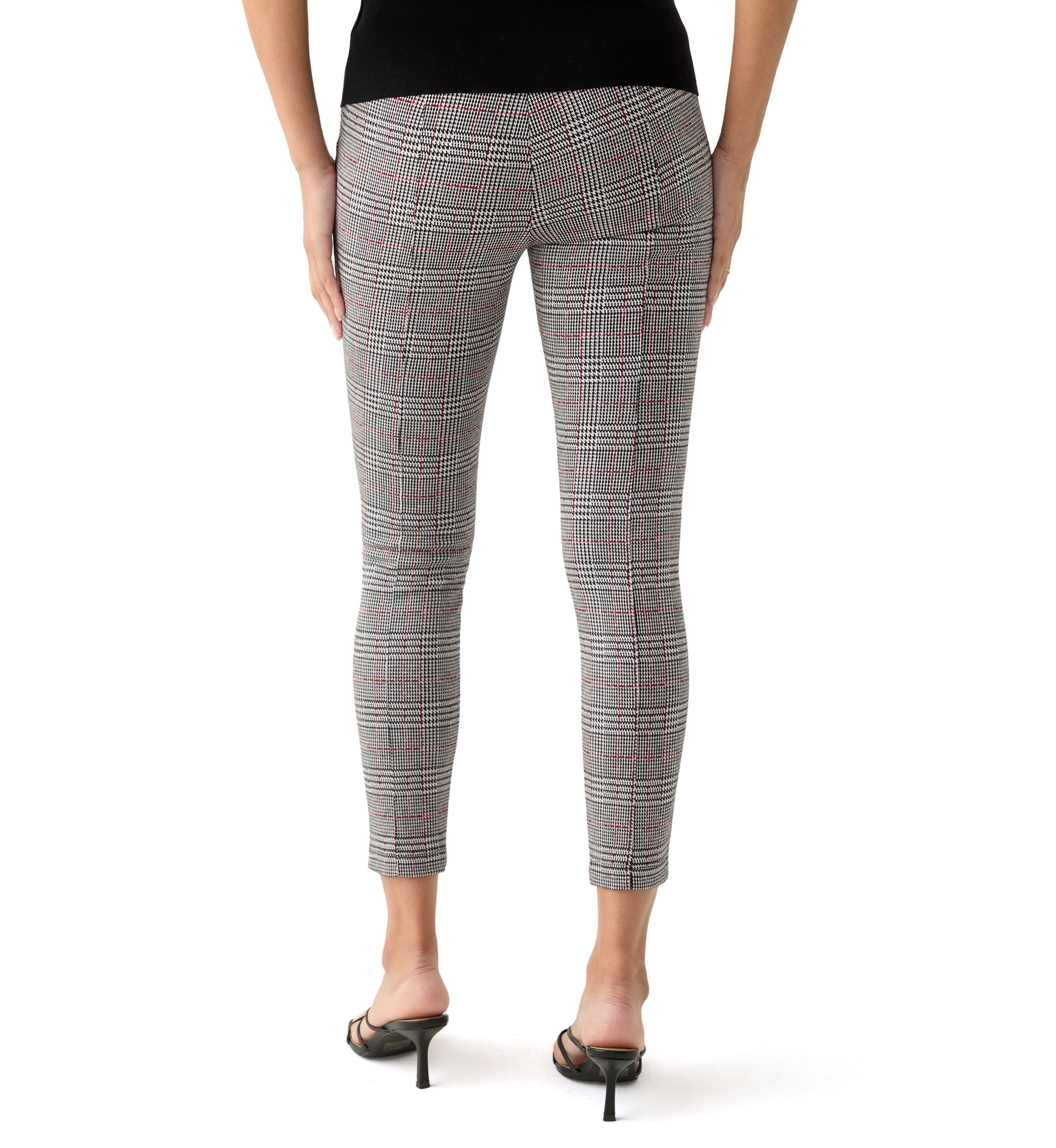 Womens Printed Pull On Panel Leggings