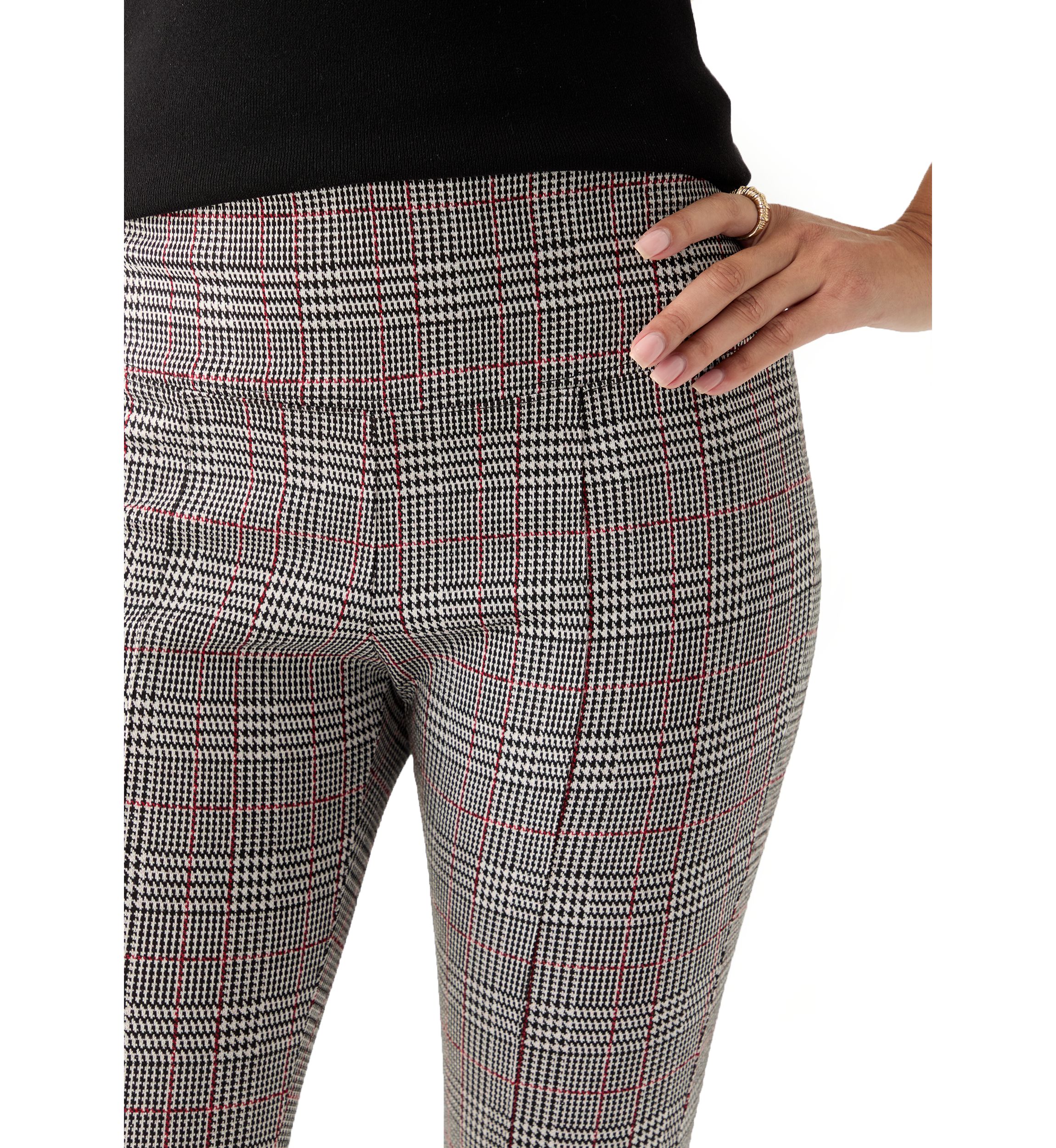 Womens Printed Pull On Panel Leggings