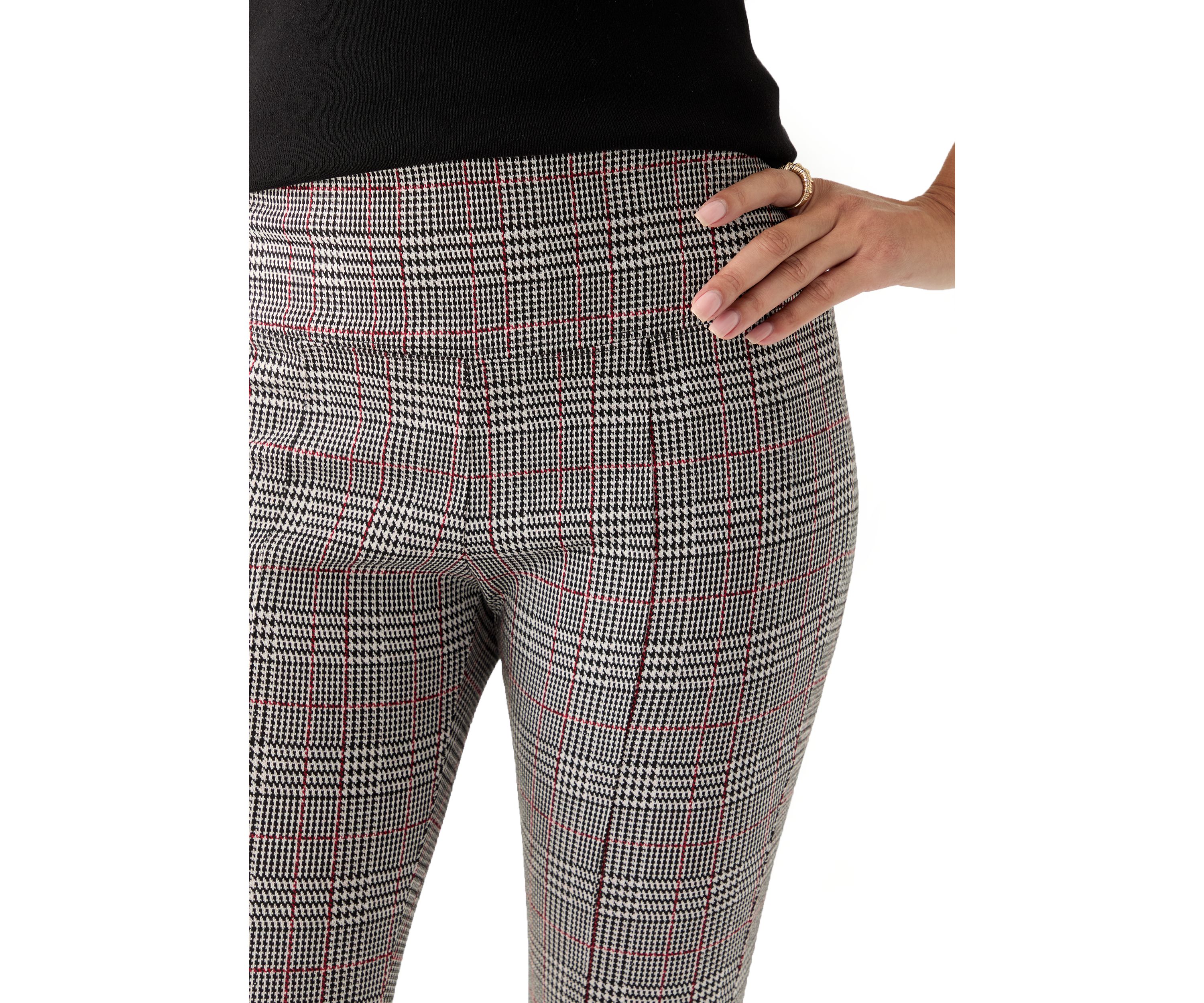 Womens Printed Pull On Panel Leggings