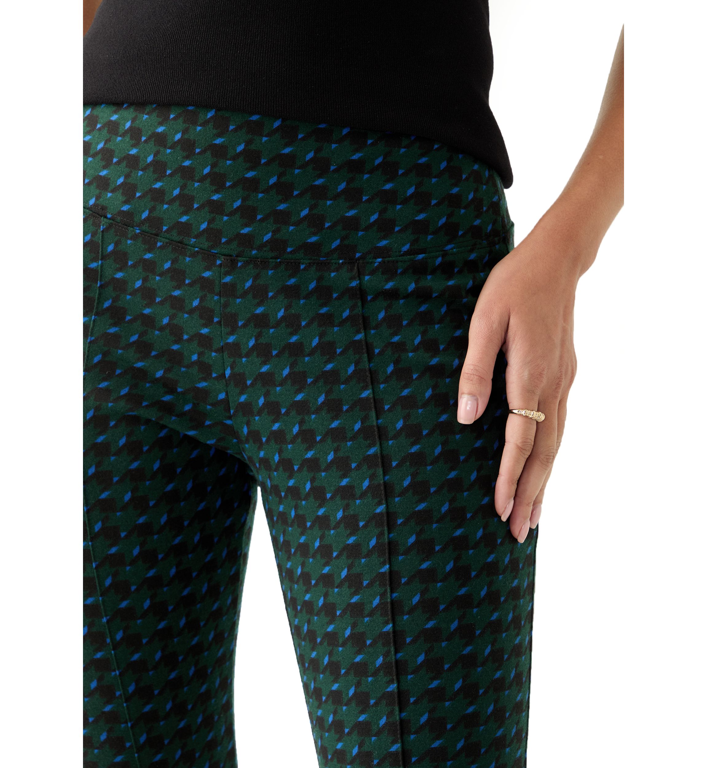 Womens Printed Pull On Panel Leggings