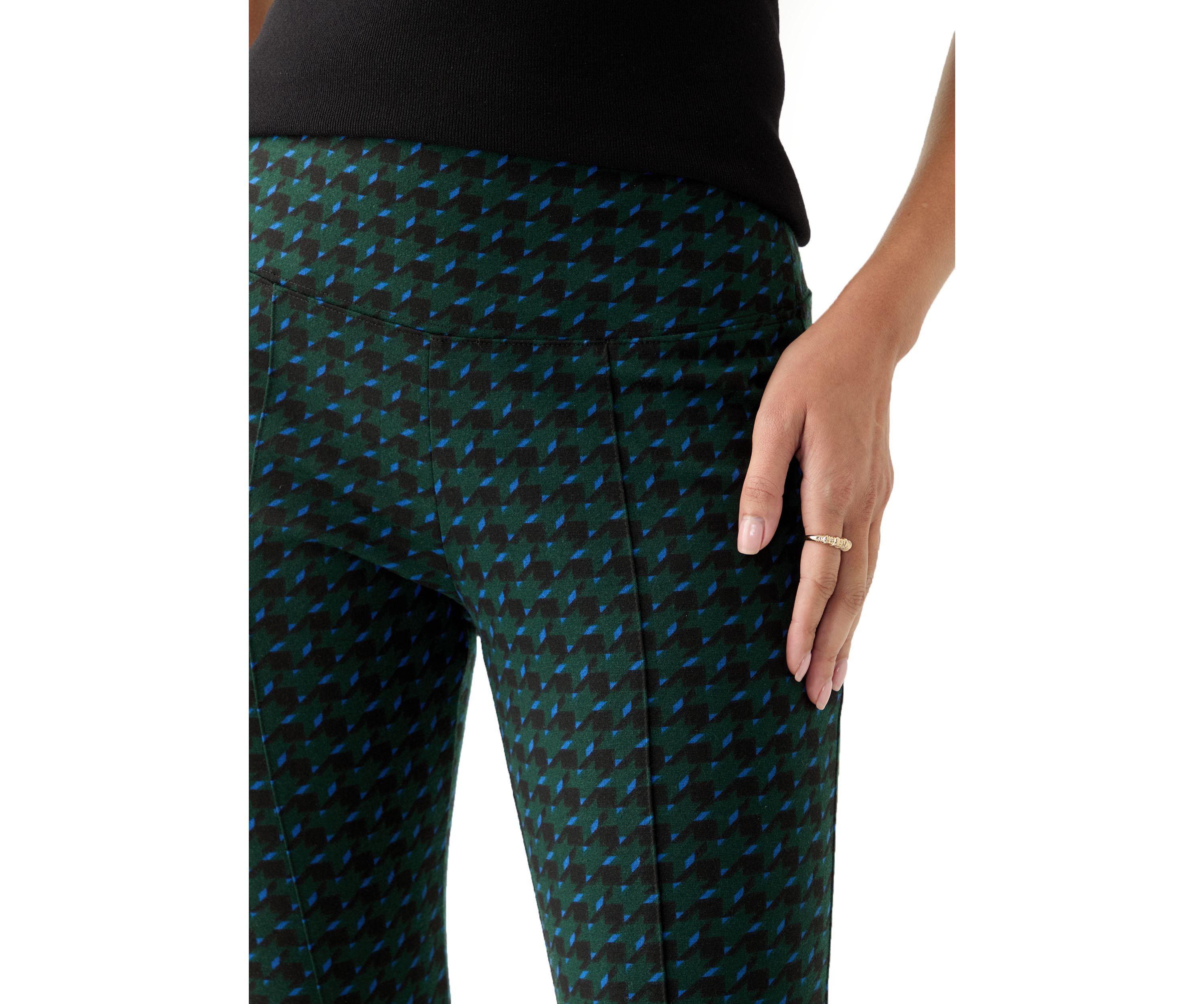 Womens Printed Pull On Panel Leggings