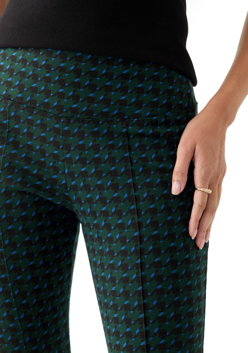 Womens Printed Pull On Panel Leggings