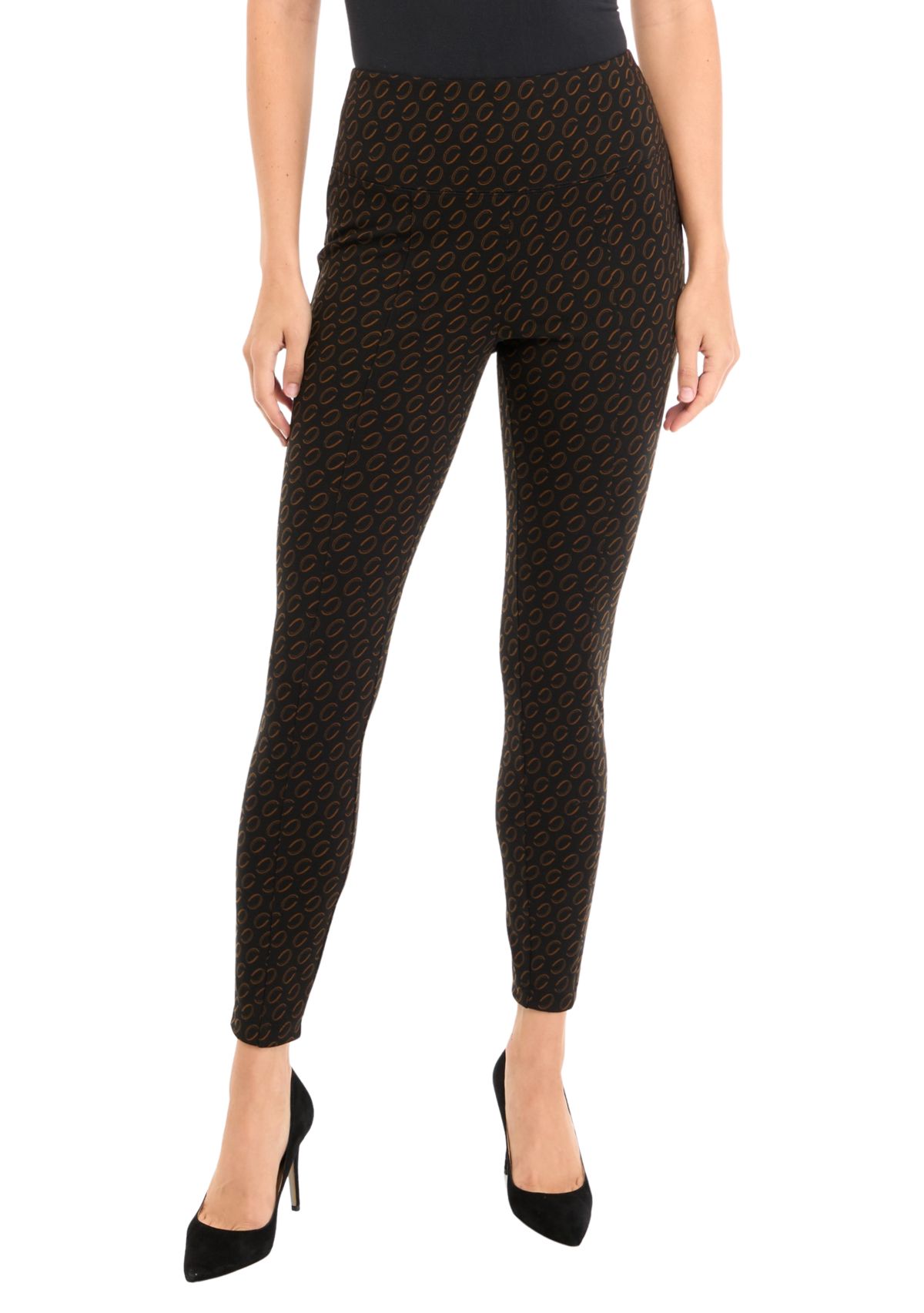 Womens Printed Panel Leggings