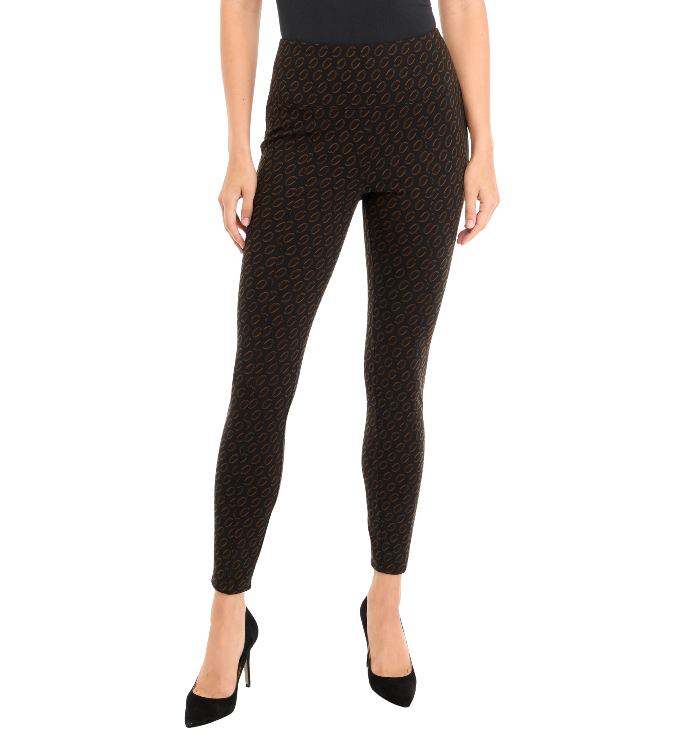 Womens Printed Panel Leggings