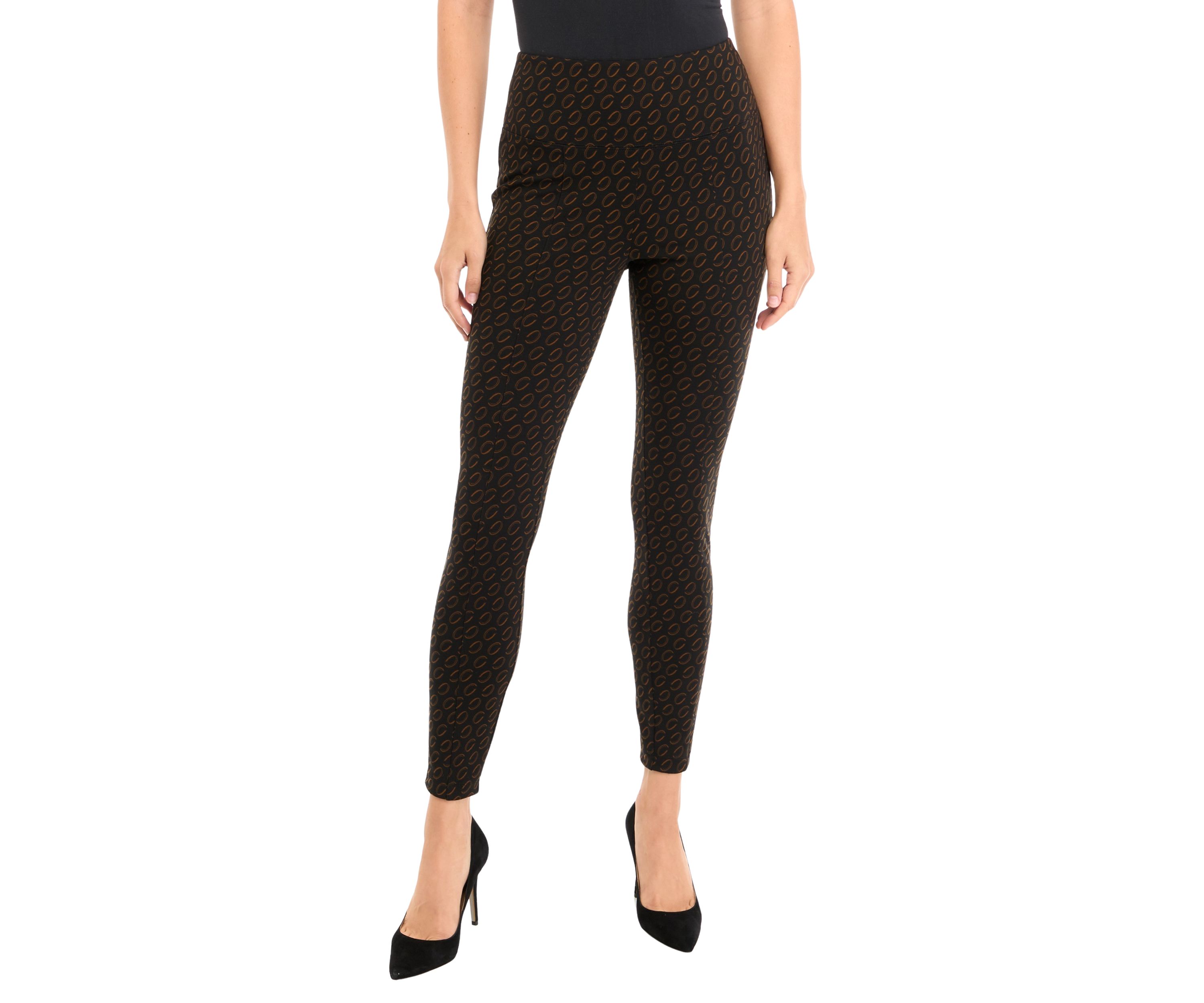 Womens Printed Panel Leggings