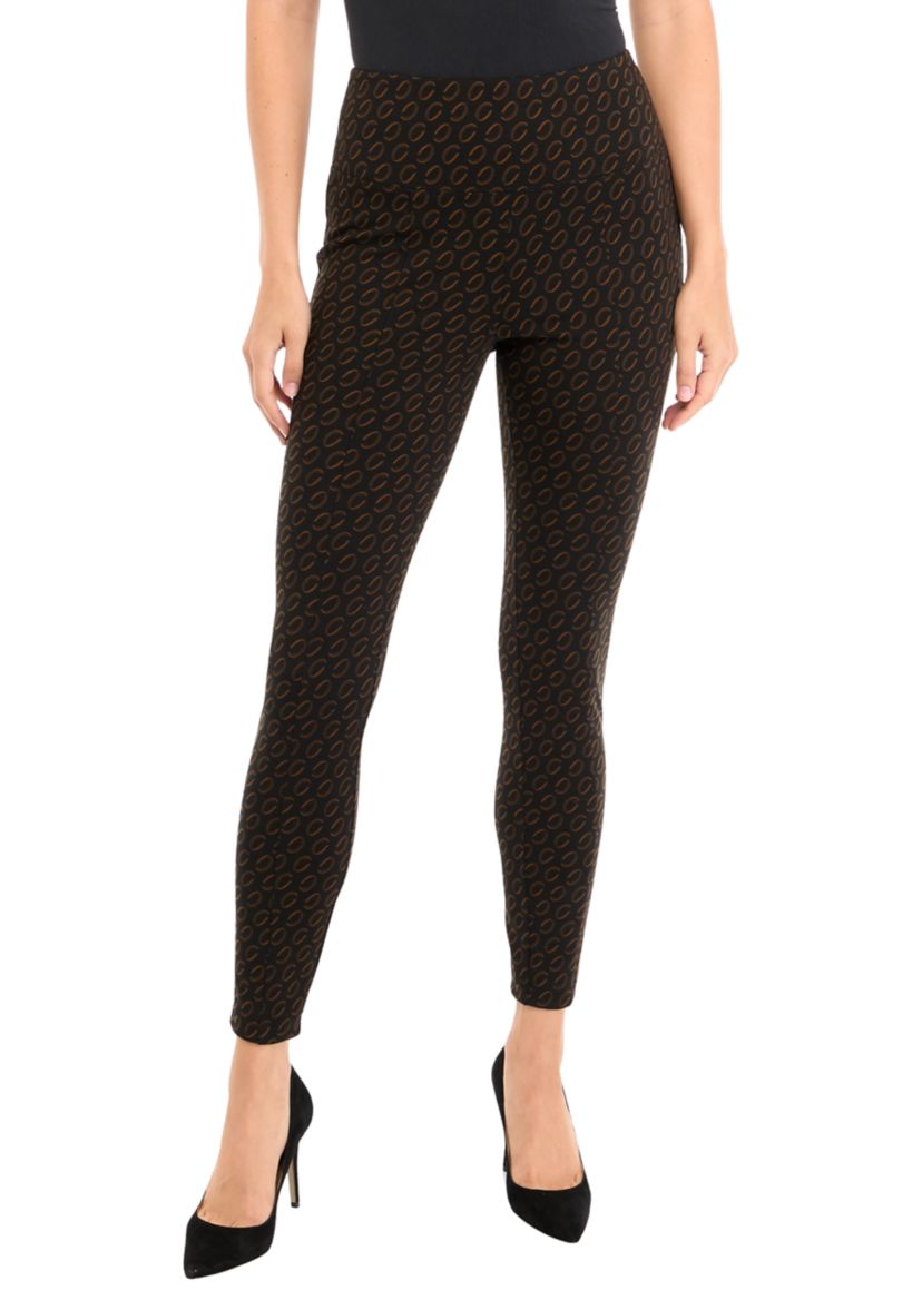 Womens Printed Panel Leggings