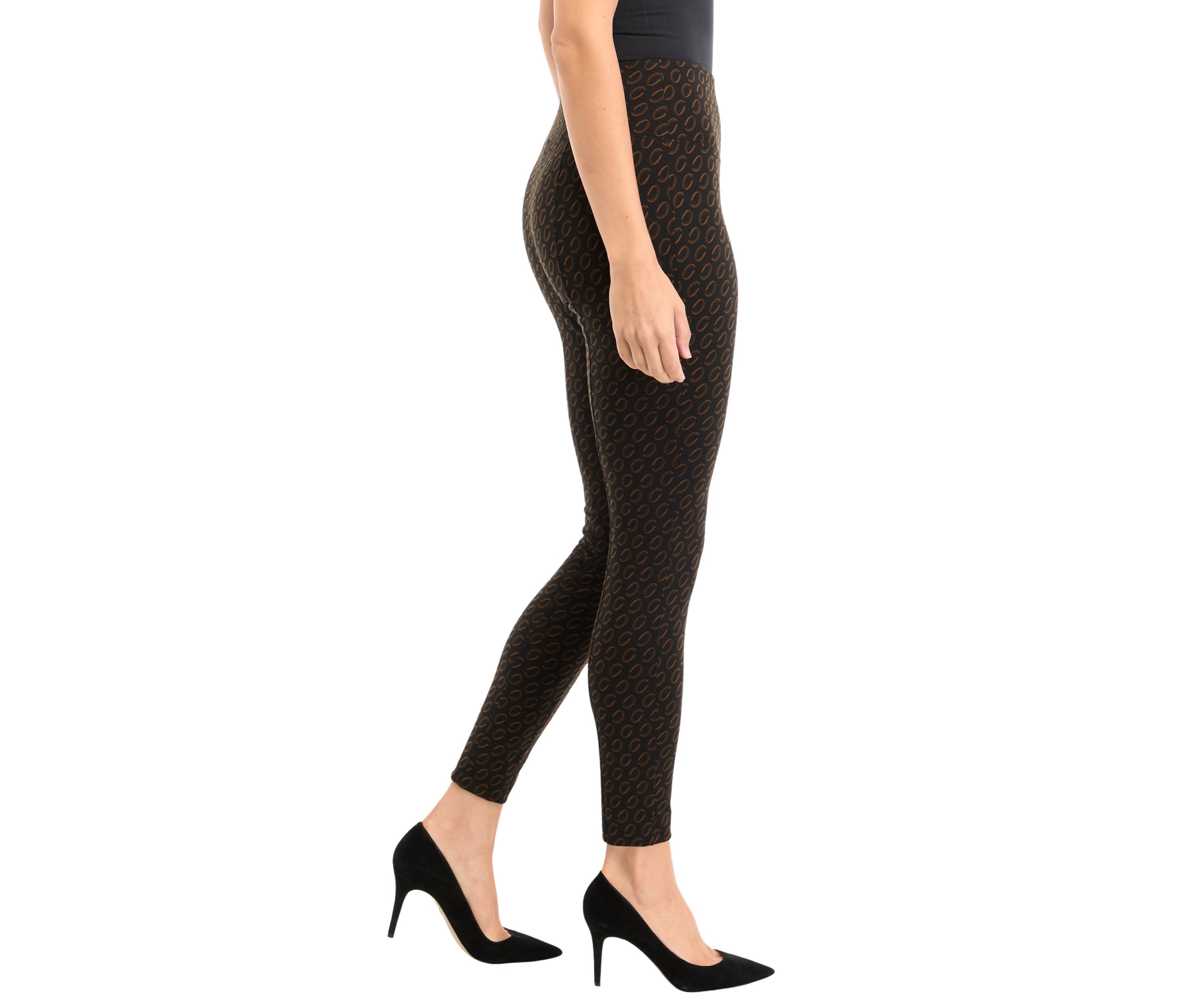 Womens Printed Panel Leggings