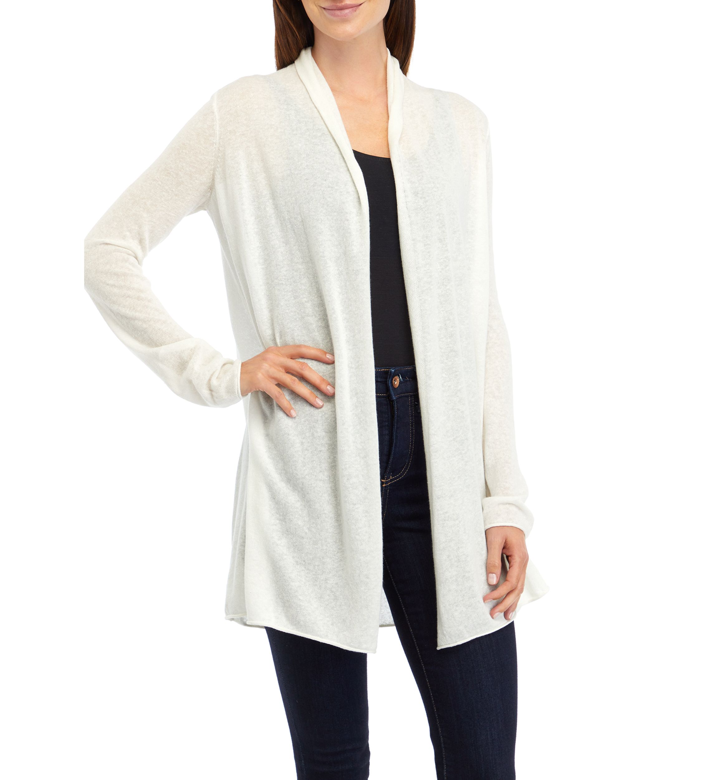 Womens Long Sleeve Open Front Cardigan 