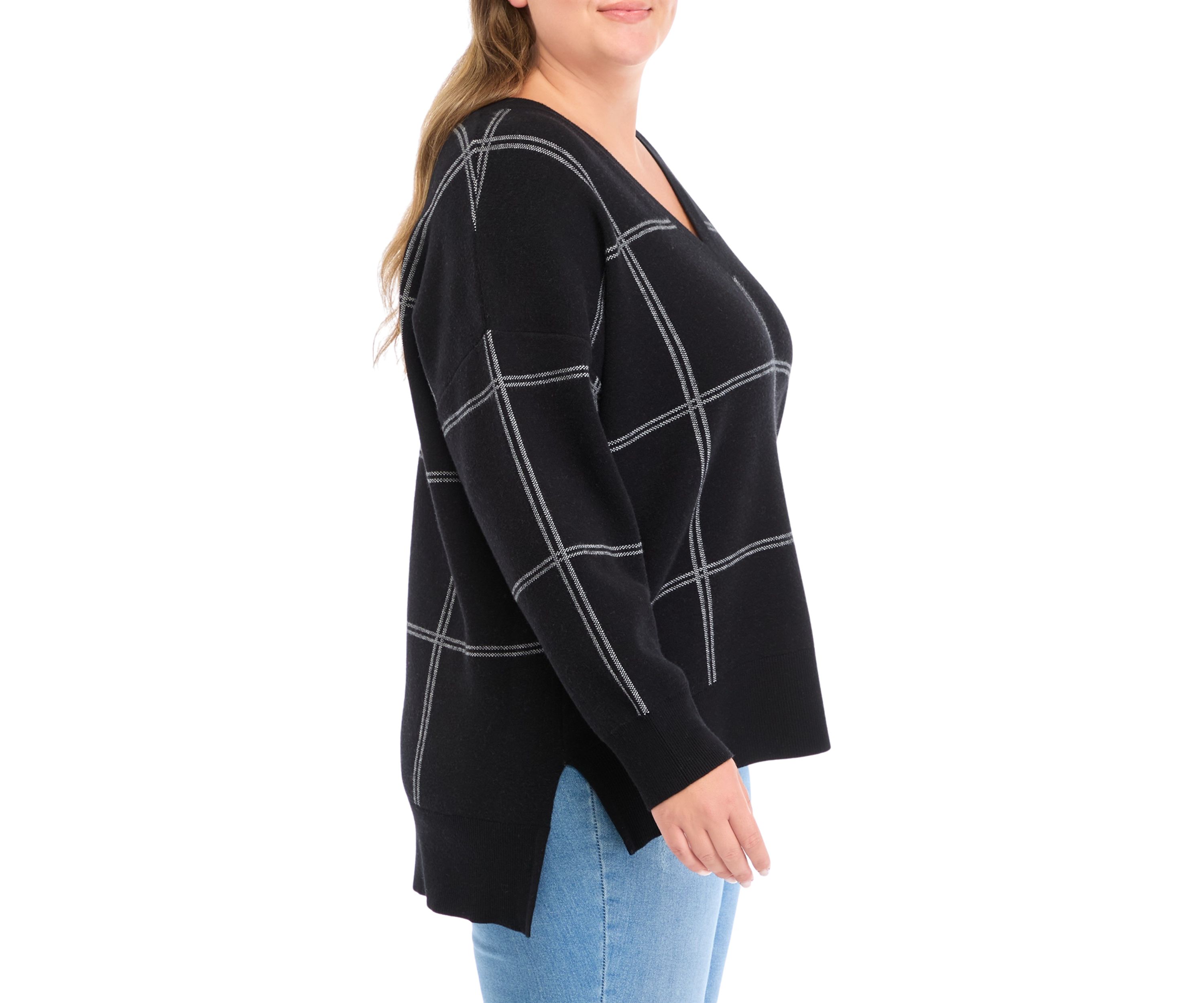 Plus Size V-Neck Sweater