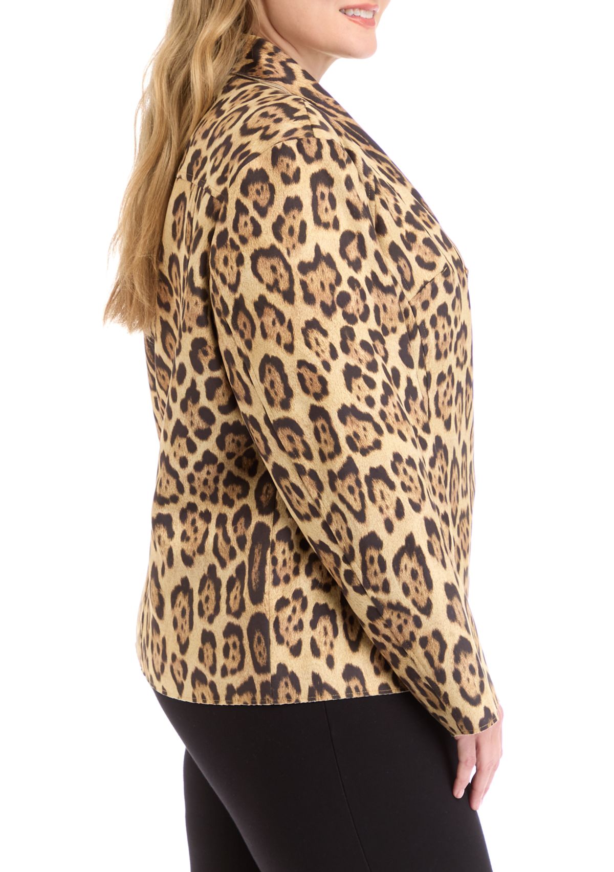 Plus Size Faux Suede Jacket with Asymmetrical Zip