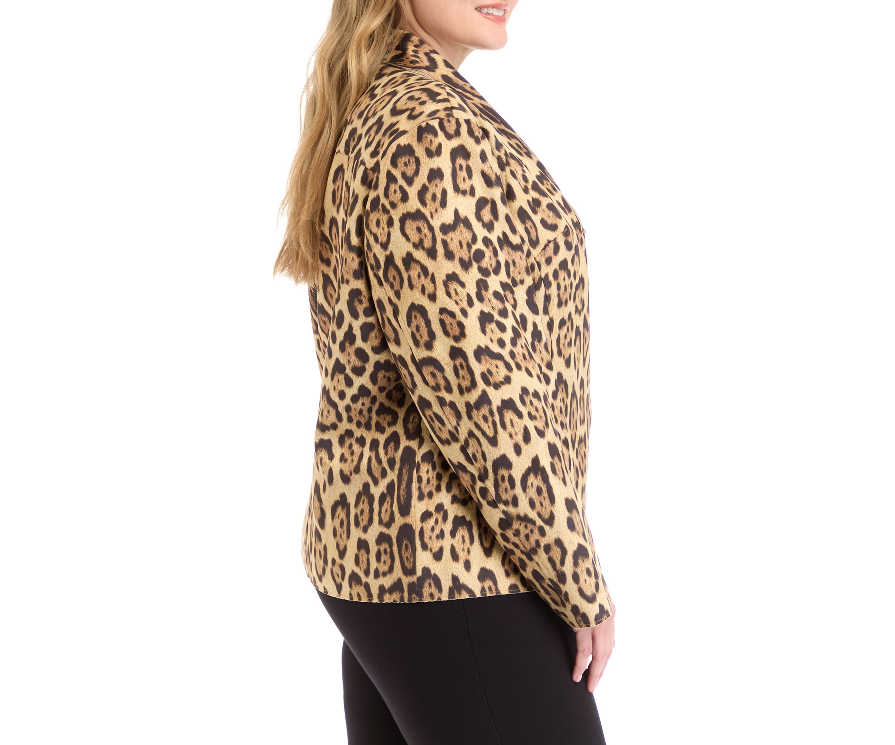 Plus Size Faux Suede Jacket with Asymmetrical Zip