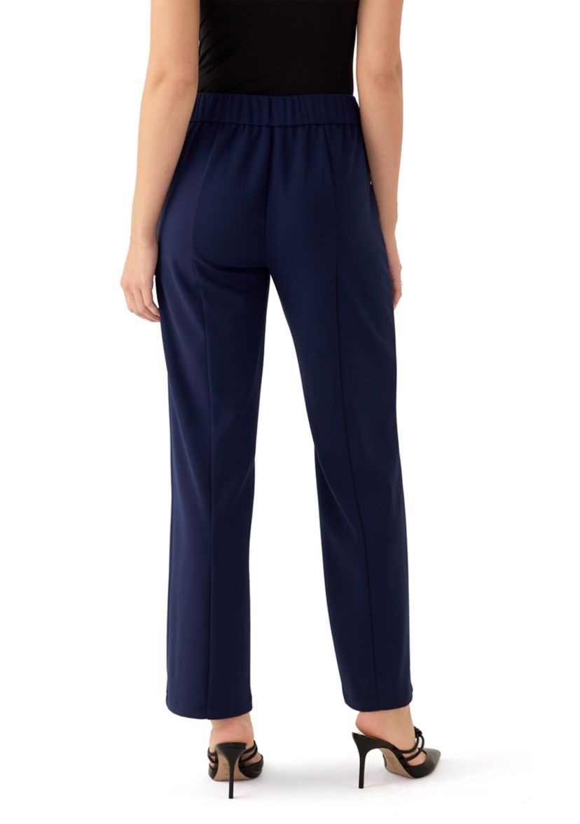 Womens Straight Leg Button Front Pants
