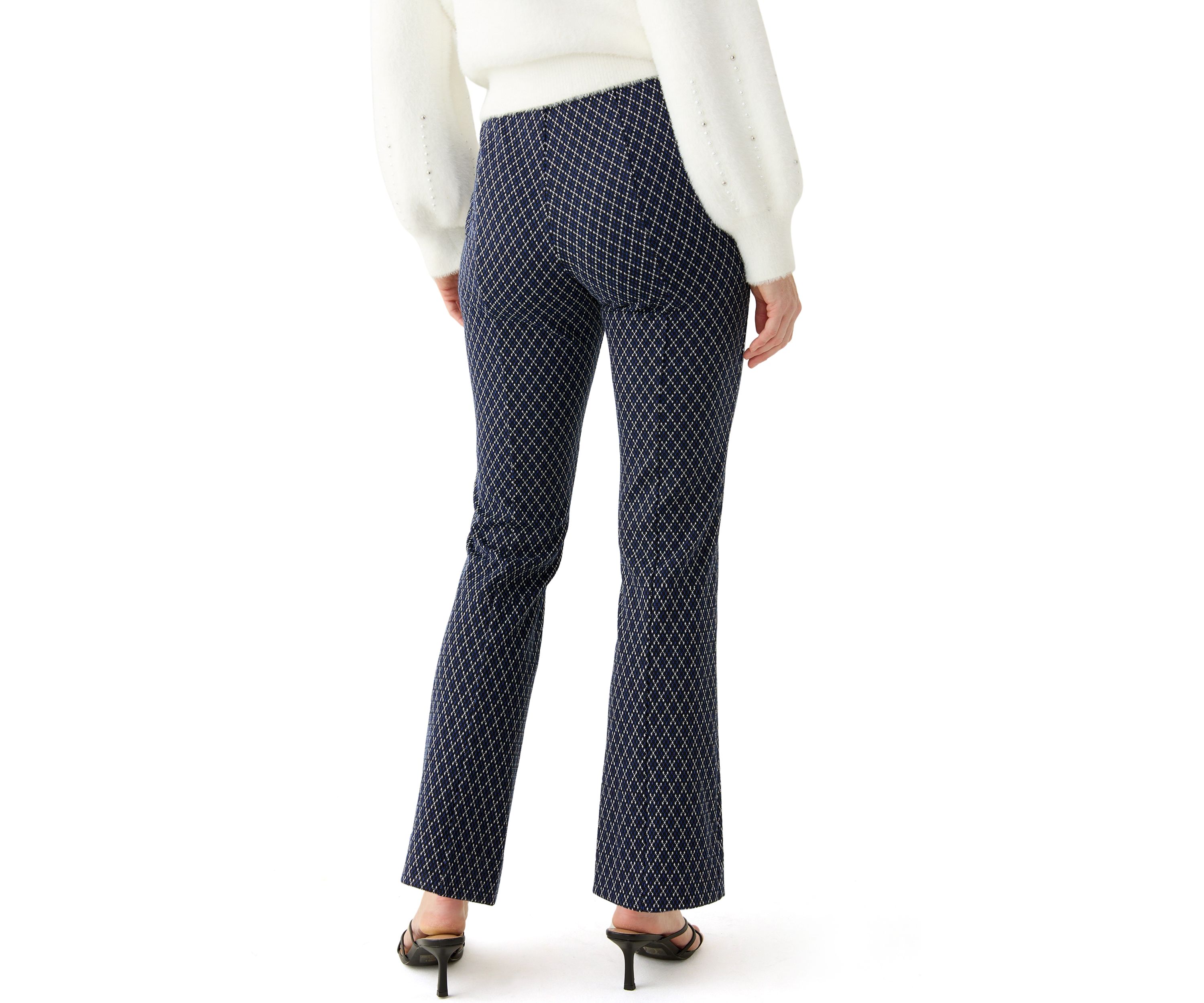 Womens Jacquard Ponte Pants