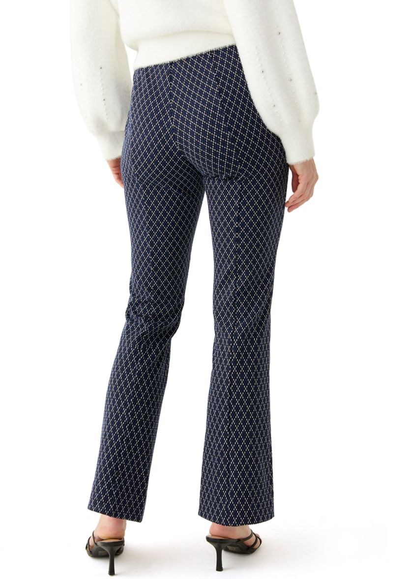 Womens Jacquard Ponte Pants