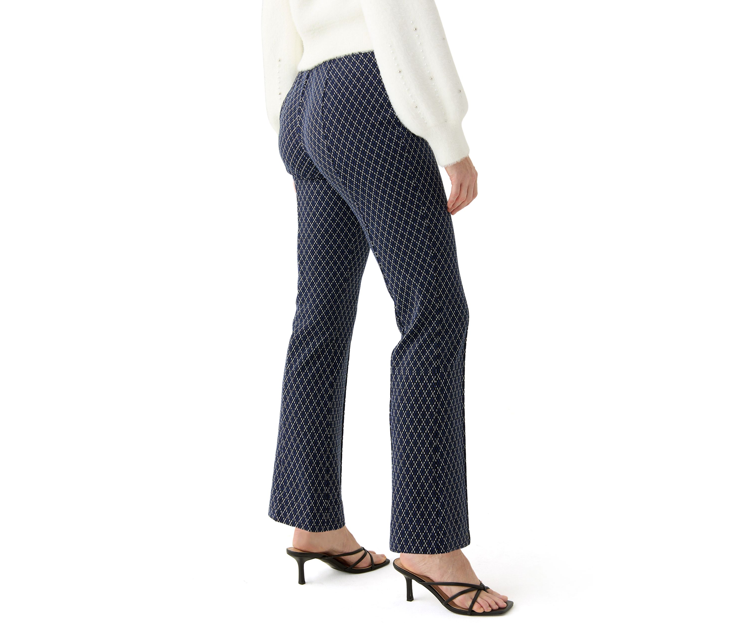Womens Jacquard Ponte Pants