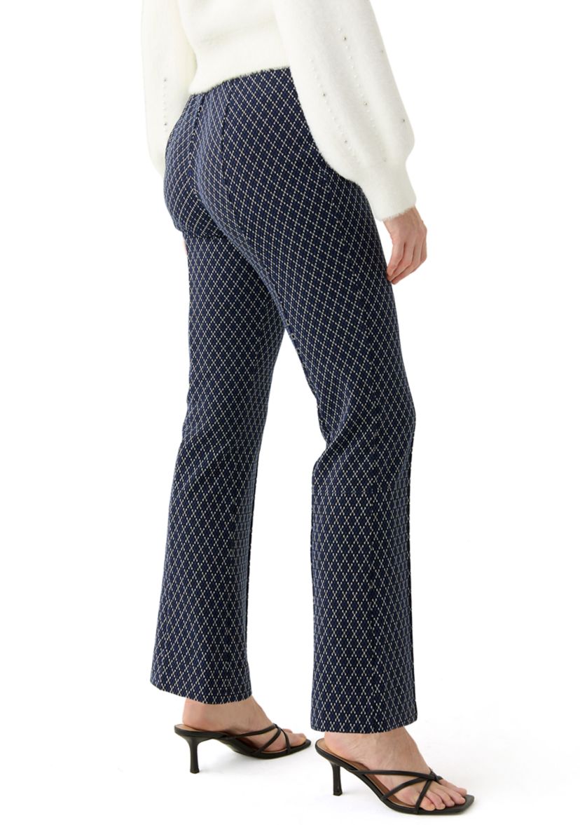 Womens Jacquard Ponte Pants