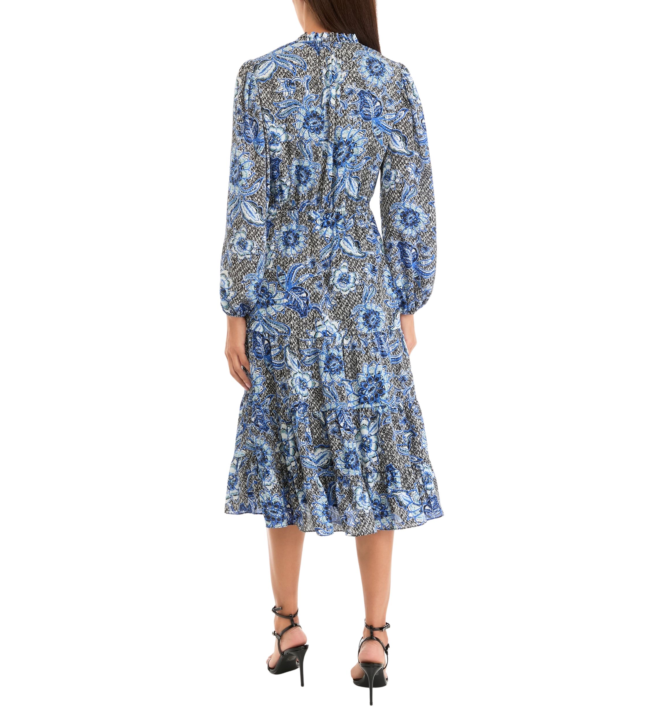 Womens Printed Midi Dress