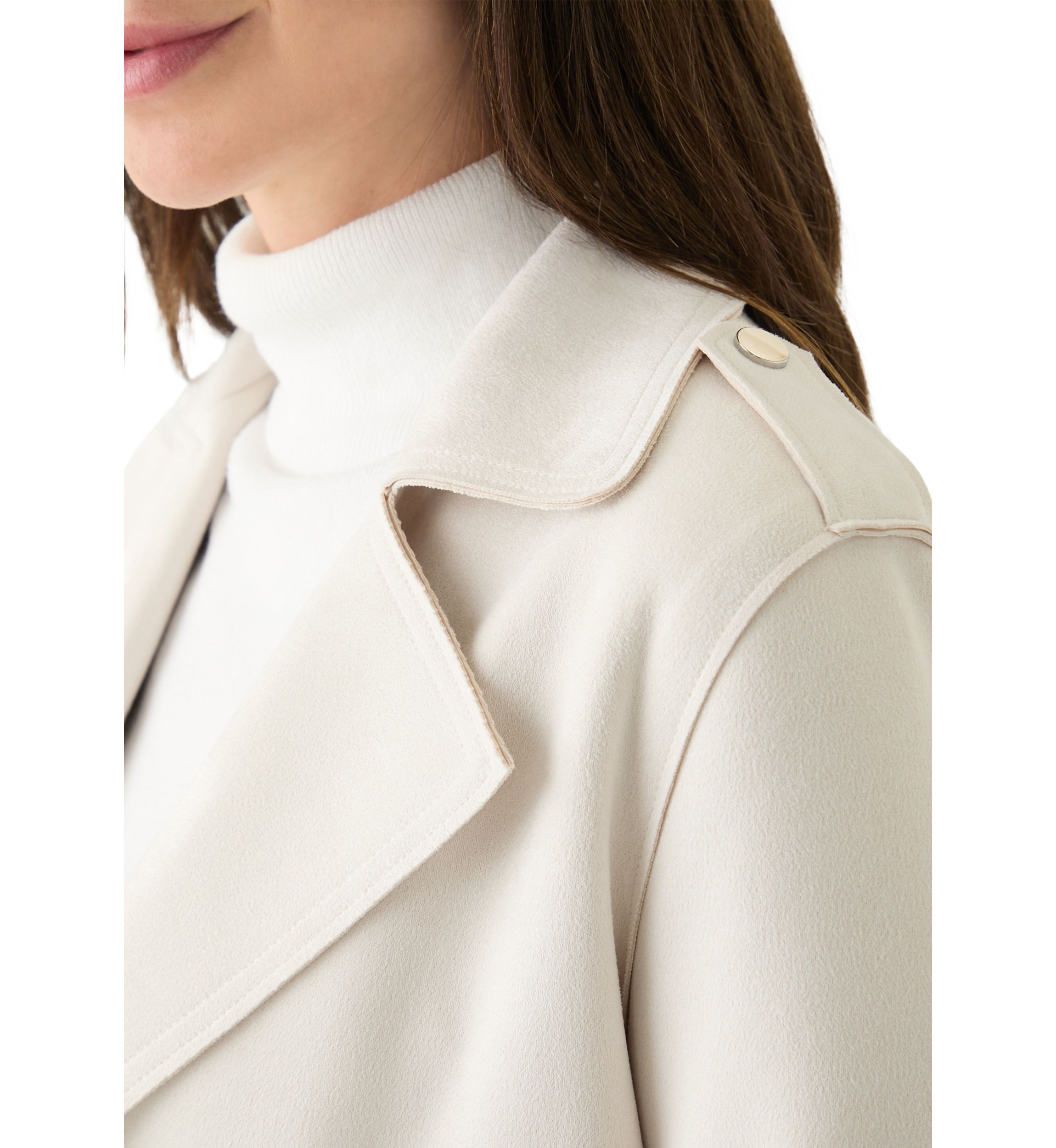 Faux Suede Moto Jacket