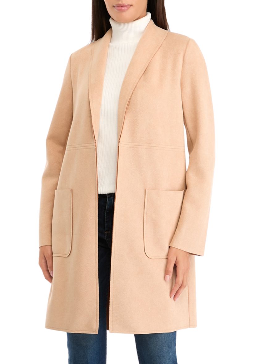 Womens Long Suede Jacket