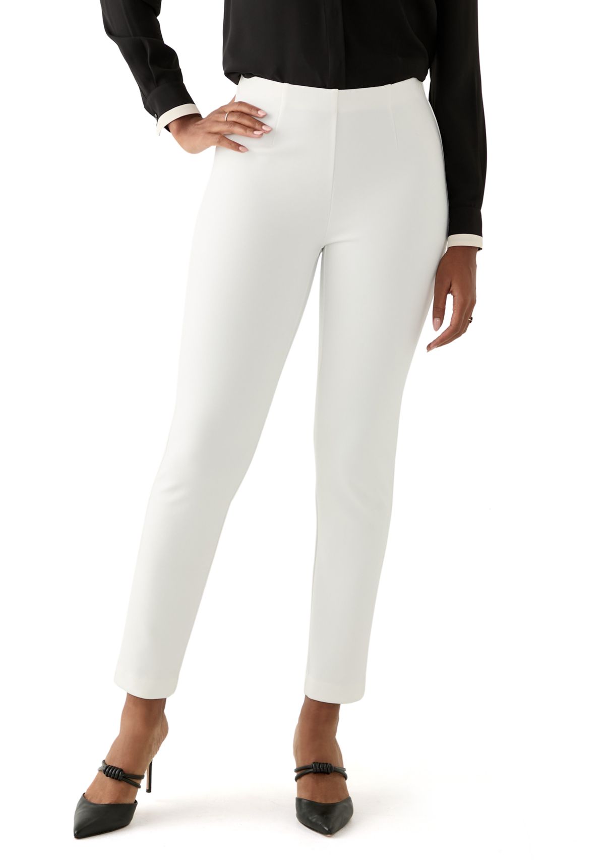 Womens Pull On Wide Leg Pants