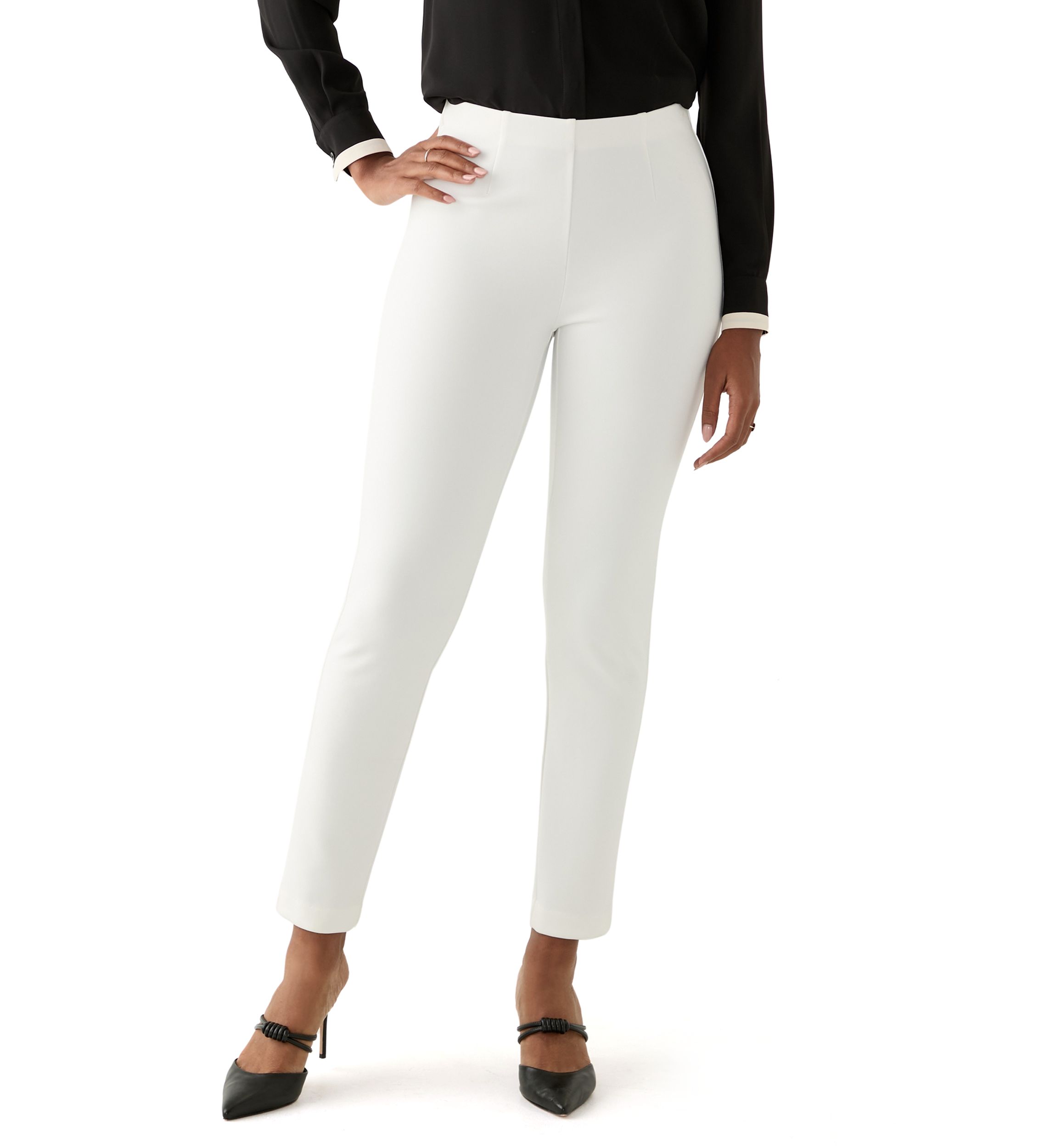 Womens Pull On Wide Leg Pants