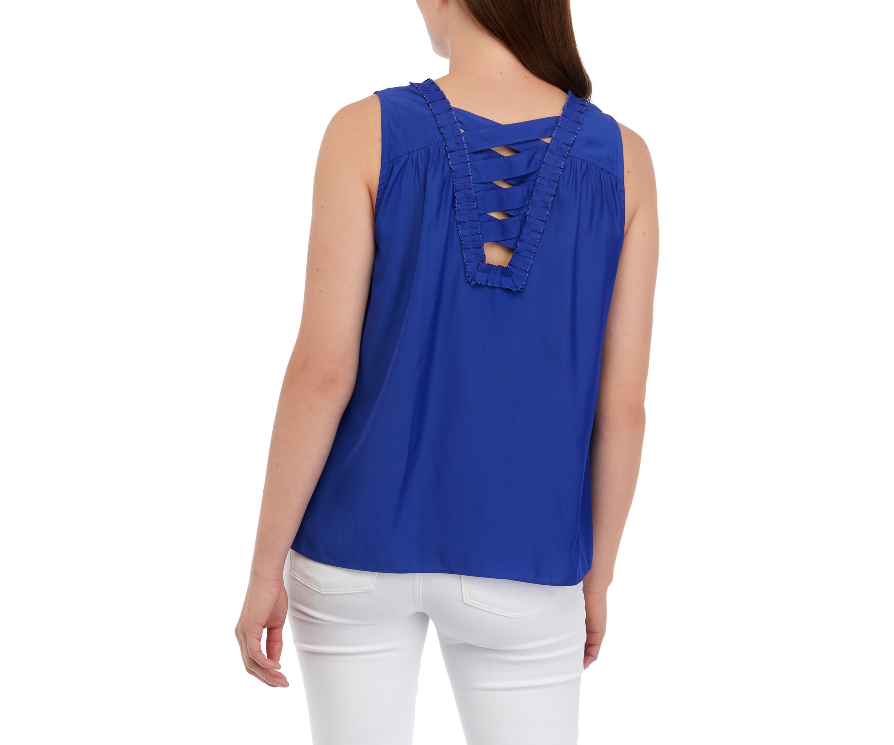Womens Airflow Top with Lace Up Back