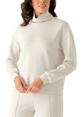 PHILOSOPHY BY REPUBLIC Women's Long Sleeve Mock Neck Ribbed Top