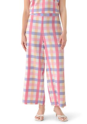 PHILOSOPHY BY REPUBLIC Women's Pull On Plaid Pants