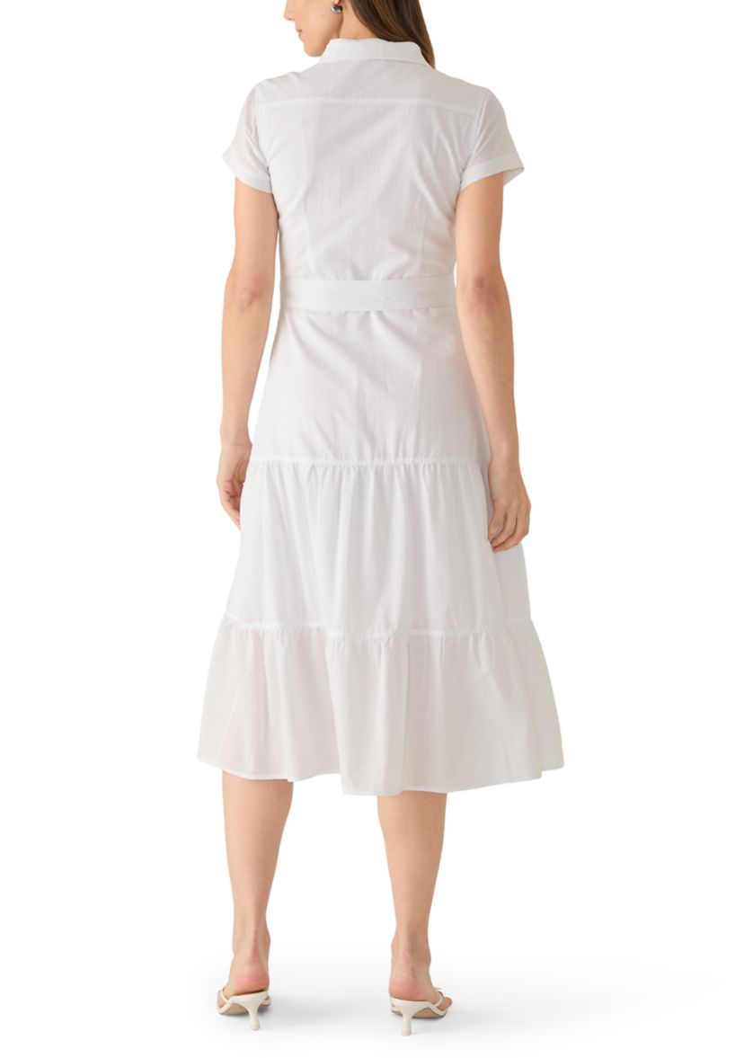philosophy shirt dress Keira 3/4 Shirt Dress In Navy Wide Stripe By Philosophy