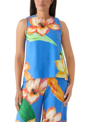 PHILOSOPHY BY REPUBLIC Women's Sleeveless A-Line Floral Blouse