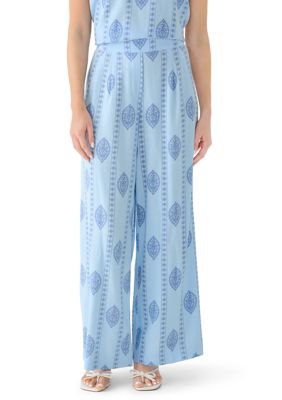 PHILOSOPHY BY REPUBLIC Women's Pull On Leaf Vine Printed Pants