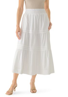 PHILOSOPHY BY REPUBLIC Women's Pull On Tier Midi Skirt