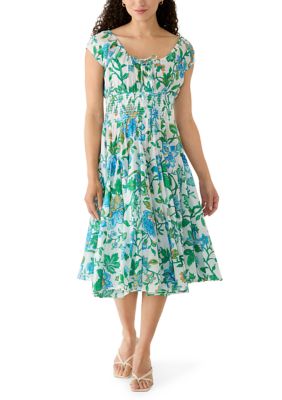 PHILOSOPHY BY REPUBLIC Women's Petite Broomstick Godet Dress