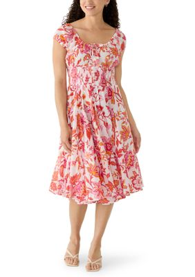 PHILOSOPHY BY REPUBLIC Women's Petite Broomstick Godet Dress
