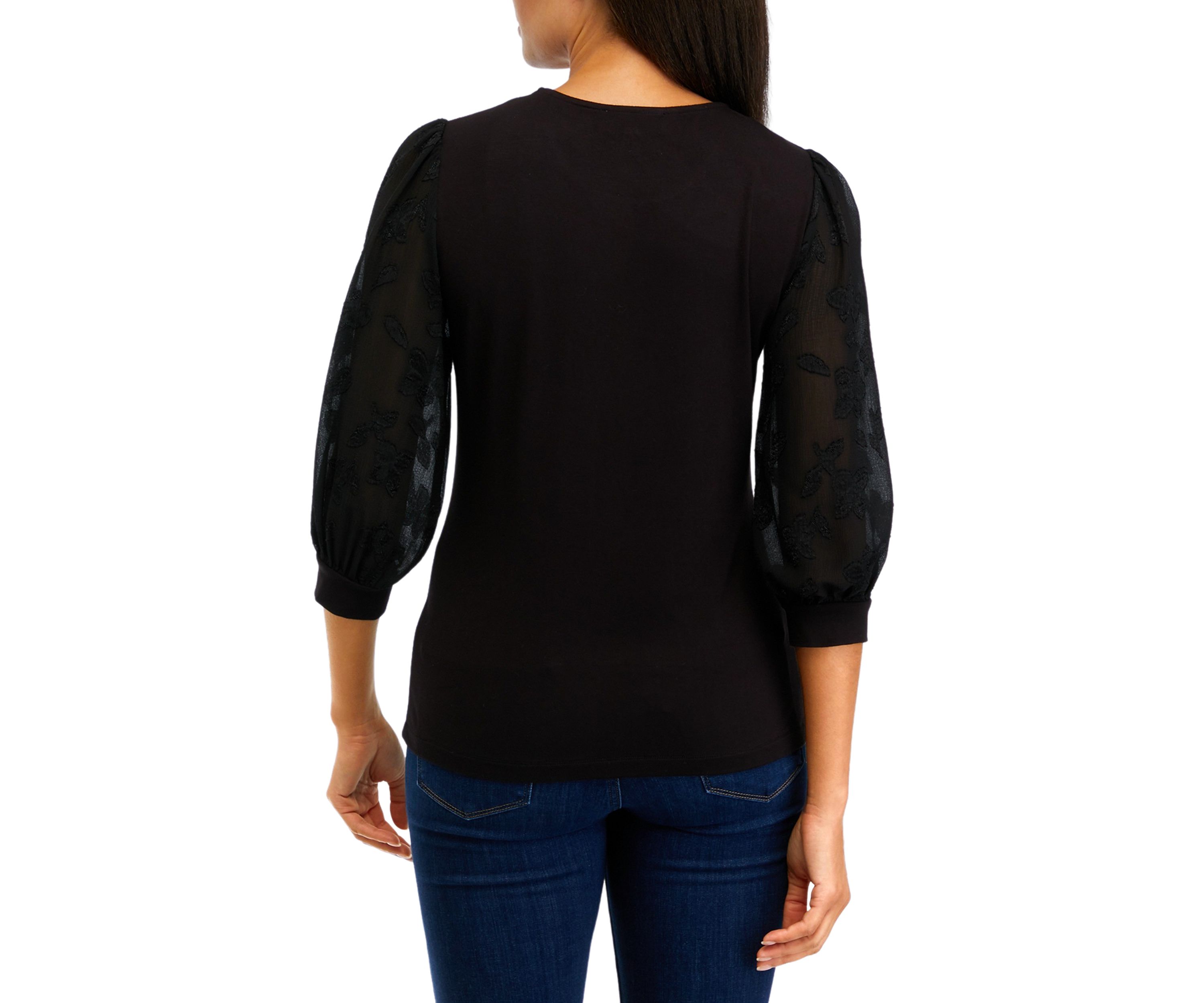Womens Blouson Sleeve Top 