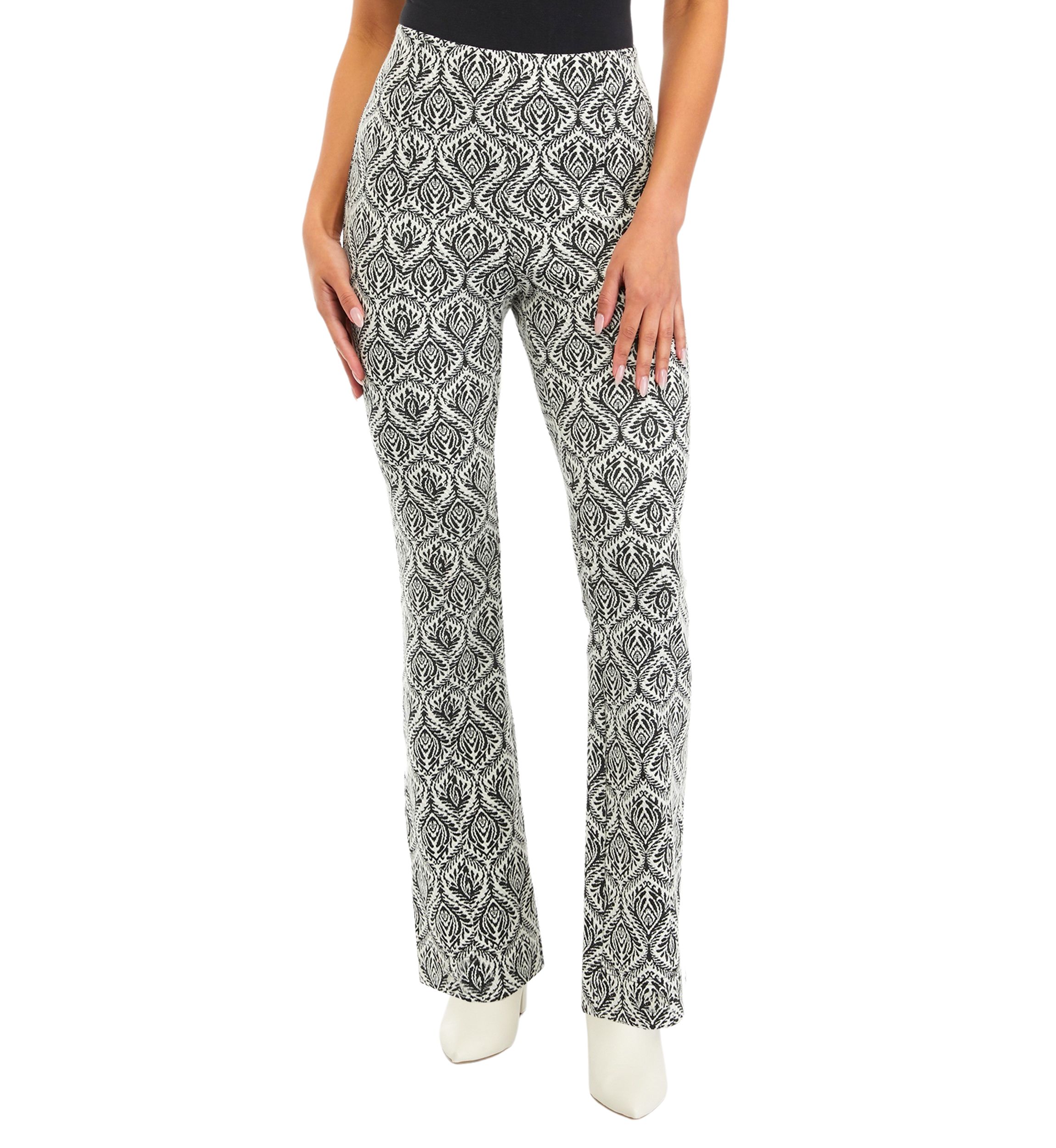 Womens Printed Flare Pants
