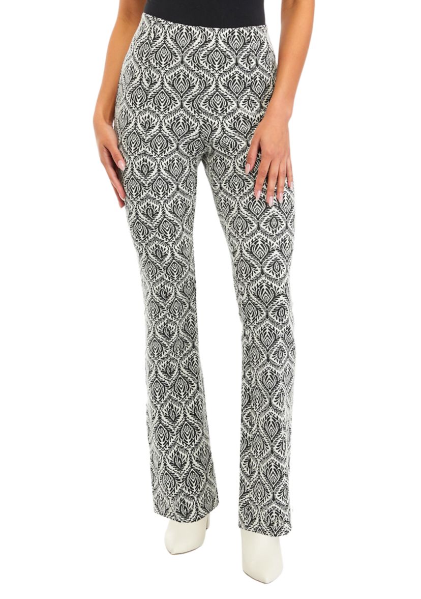 Womens Printed Flare Pants