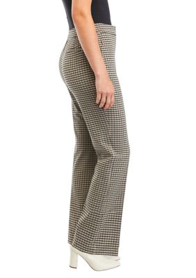 Women's Houndstooth Flare Pants