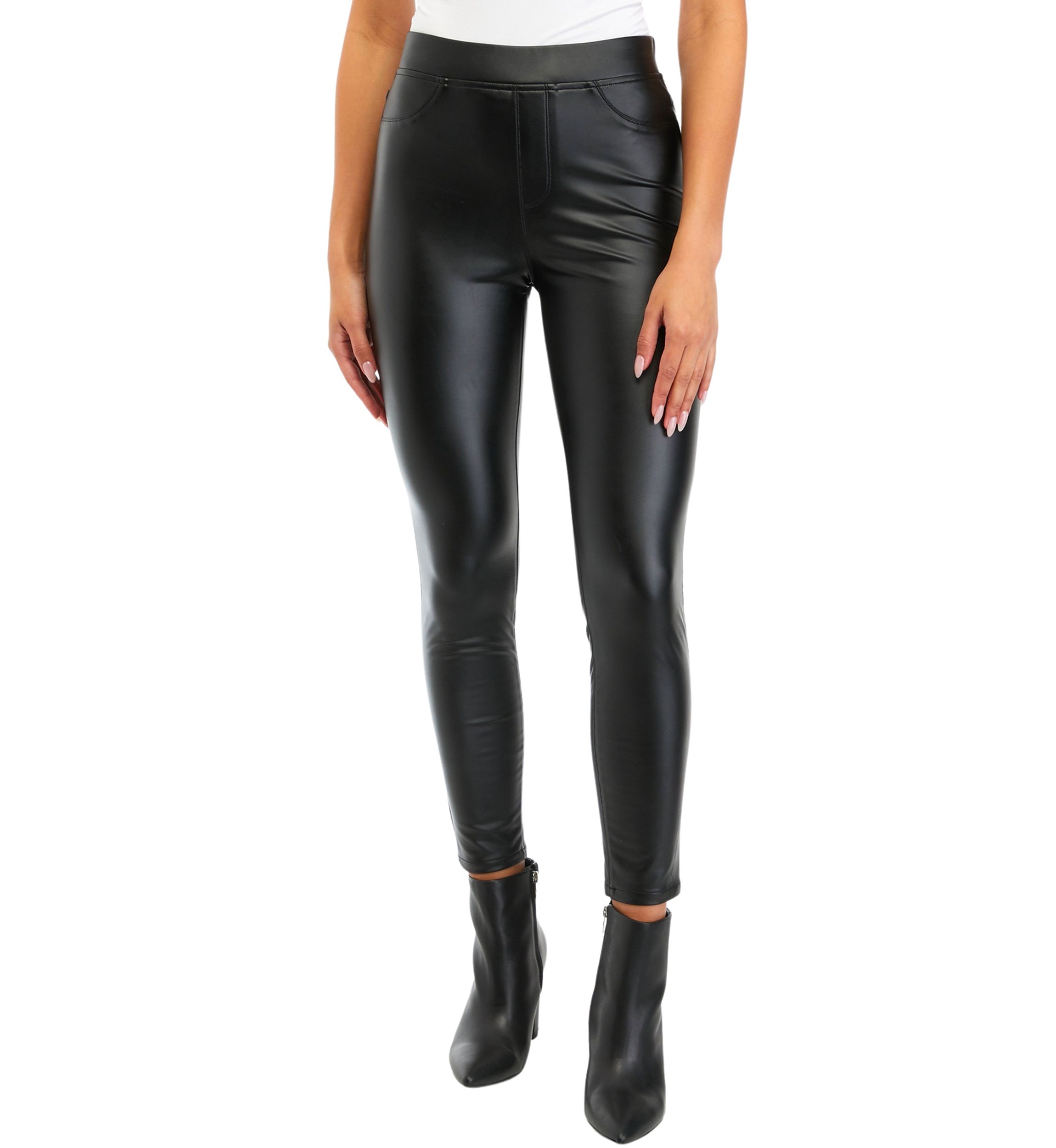 Womens Vegan Leather Pants