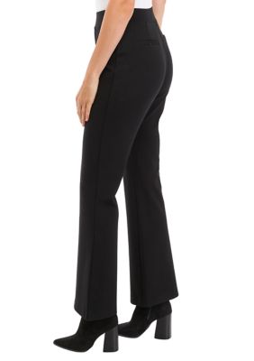 Front Seam Flare Ponte Pants