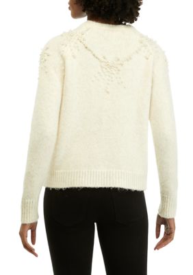 Women's Long Sleeve Pearl Yoke Sweater