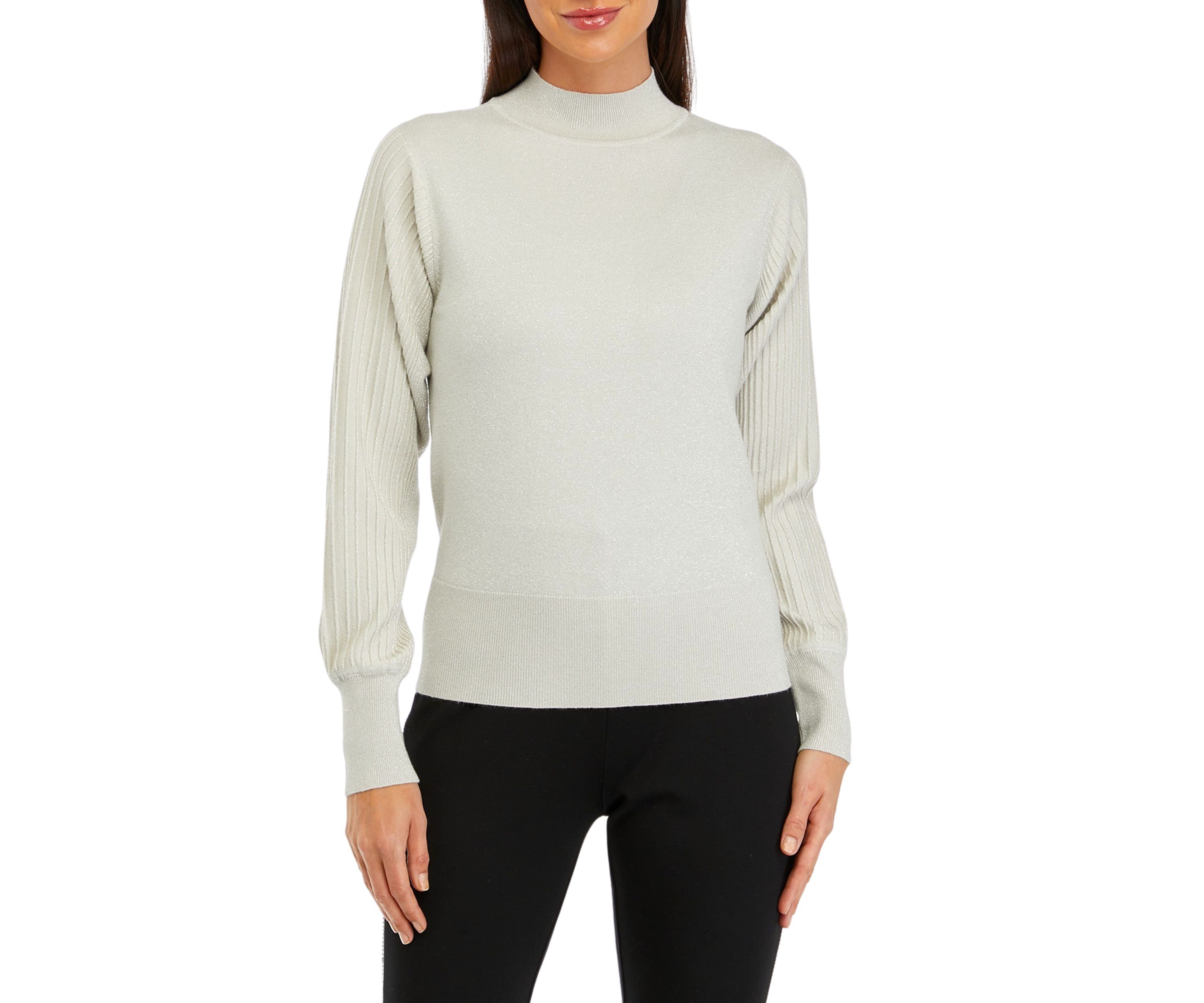 Long Sleeve Mock Neck Sweater 