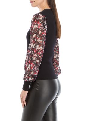 Women's Floral Sleeve Top