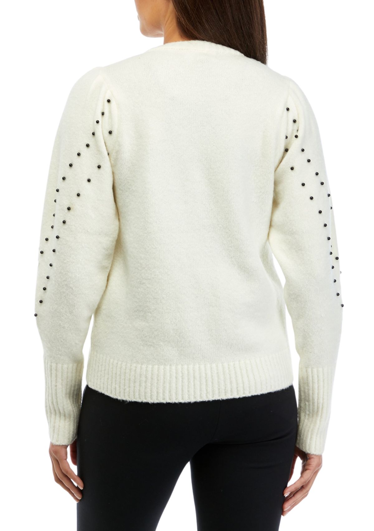 Womens Chevron Embroidered Sweater