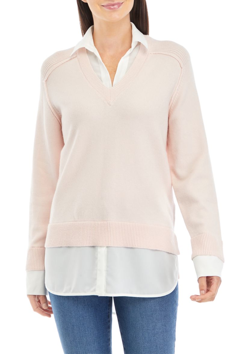 Womens 2Fer Sweater 